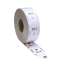 Turn-O-Matic T80 White 3 Digit Take a Number Tickets for D80 Ticket Dispenser –