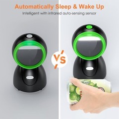 1D/2D/QR Desktop Barcode Scanner USB Hand-free 3Moudles Auto Code Reader POS PC