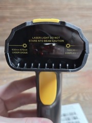 2.4G Laser Barcode Scanner With Box, Charger, Flash Drive, And Manual