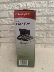 SentrySafe CB-10 Cash Box Key Lock Metal 10”x 7.5”x 3.5 inches w/ Removable Tray
