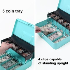 Compact Locking Cash Box with Coin Slot