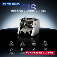 LOLARAN AL-923 Mixed Denomination Money Counter Machine, Value Counting with CIS