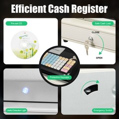 Electronic Cash Register POS System 48 Keyfor Supermarket Retail Restaurant New