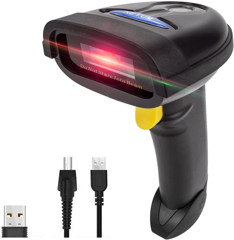 NETUM 2D Barcode Scanner, 2.4G Wireless, Bluetooth, USB Wired, New