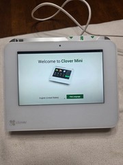 Clover Mini Wi-Fi C300 Card Reader Point of Sale System. 1st Generation.Complete