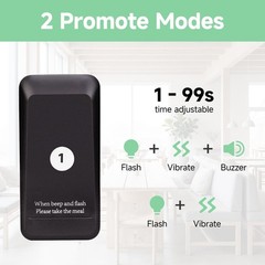 TD157 Restaurant Pager System, Pagers for Restaurants, 984ft Long Range, Set …