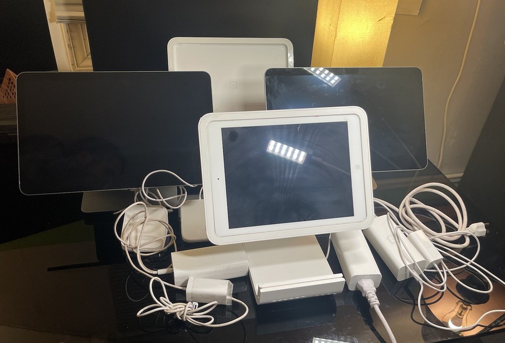 Square POS Bundle 2x Square Register 2x Square Stand (White)