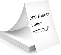 Safe 200 Page Thermal Paper – 8.5 x 11, Compatible with Peripage & Hprt Printers
