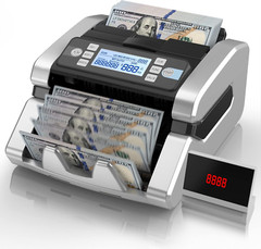 PROFESIONAL Maquina Contadora USD EUR Contador Efectivo Dolares 1300 billetes/mi
