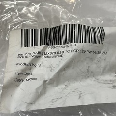 Verifone Cable MX870 USB To ECR 12V PWR-USB Yellow