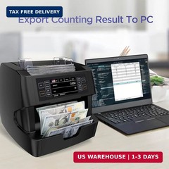 NUCOUN VC-3 Money Counter Machine Mixed Denomination, Value Counting, CIS/UV/IR/
