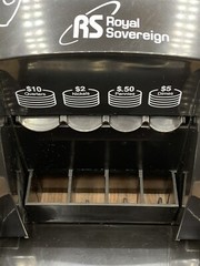 Royal Sovereign QS-1 Manual Hand Crank 1 Row Coin Sorter -READ***