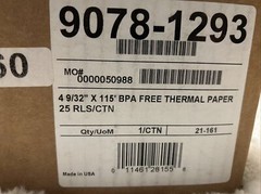 50 rolls, 4 3/8″ (4 9/32″) x 115′ Thermal Paper for INTERMEC Printers PB40/41/