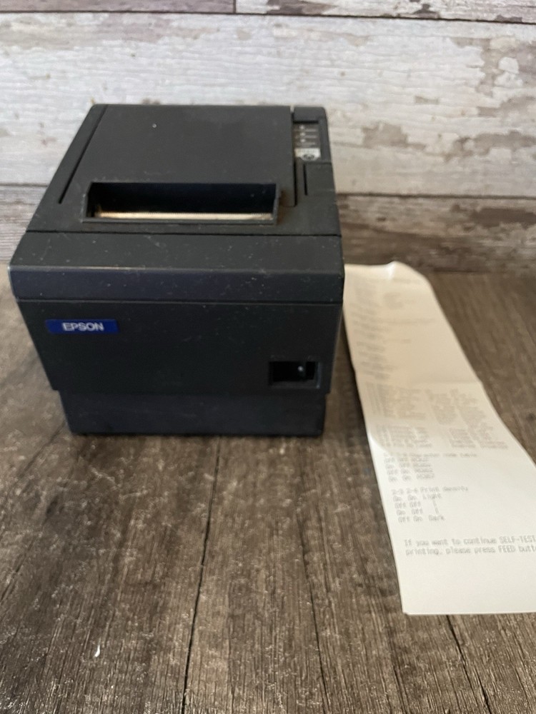 Epson TM-T88IIIp Thermal Receipt Printer – Grey with AC Adapter and Power Cord