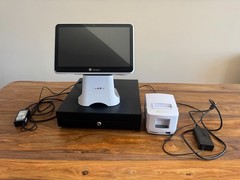 FranPOS Dual 13.3″ Touch Screen Point Of Sale Terminal+Cash Box+ Receipt Printer