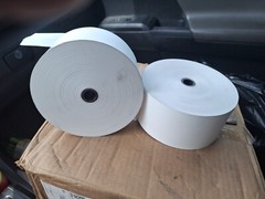 3 1/8″ X 815′ Unbranded Thermal ATM Heavyweight Thermal Receipt Paper (2 Rolls)