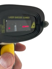 NADAMOO BUR3003 433MHz Wireless Barcode Scanner Tested Working