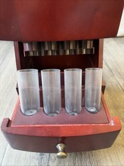 MAGNIF Deluxe Coin Sorter Wood CLASSIC CHERRY Box Lid Tubes Drawers TESTED