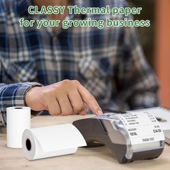 Thermal Paper Rolls 2 1/4″ x 50′ POS Cash Register Receipt Paper 10 Rolls