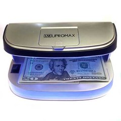 UPROMAX Portable UV LED MG MAGNIFIER Counterfeit Fake Dollar Bill Money Detector