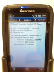 Intermec 1015CP01 Mobile Computer TI A9 OMAP4 w/ Handle & Stylus Tested Working
