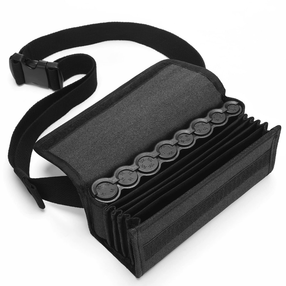 1 Set Euro Coin Holders Fanny Pack Banknote Dispenser Black Hub