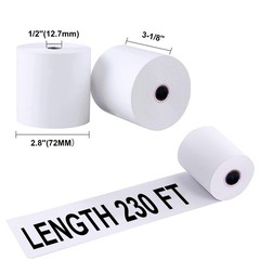 3-1/8inches x 230 Thermal Paper Rolls for Credit Card – Cash Register Premium…