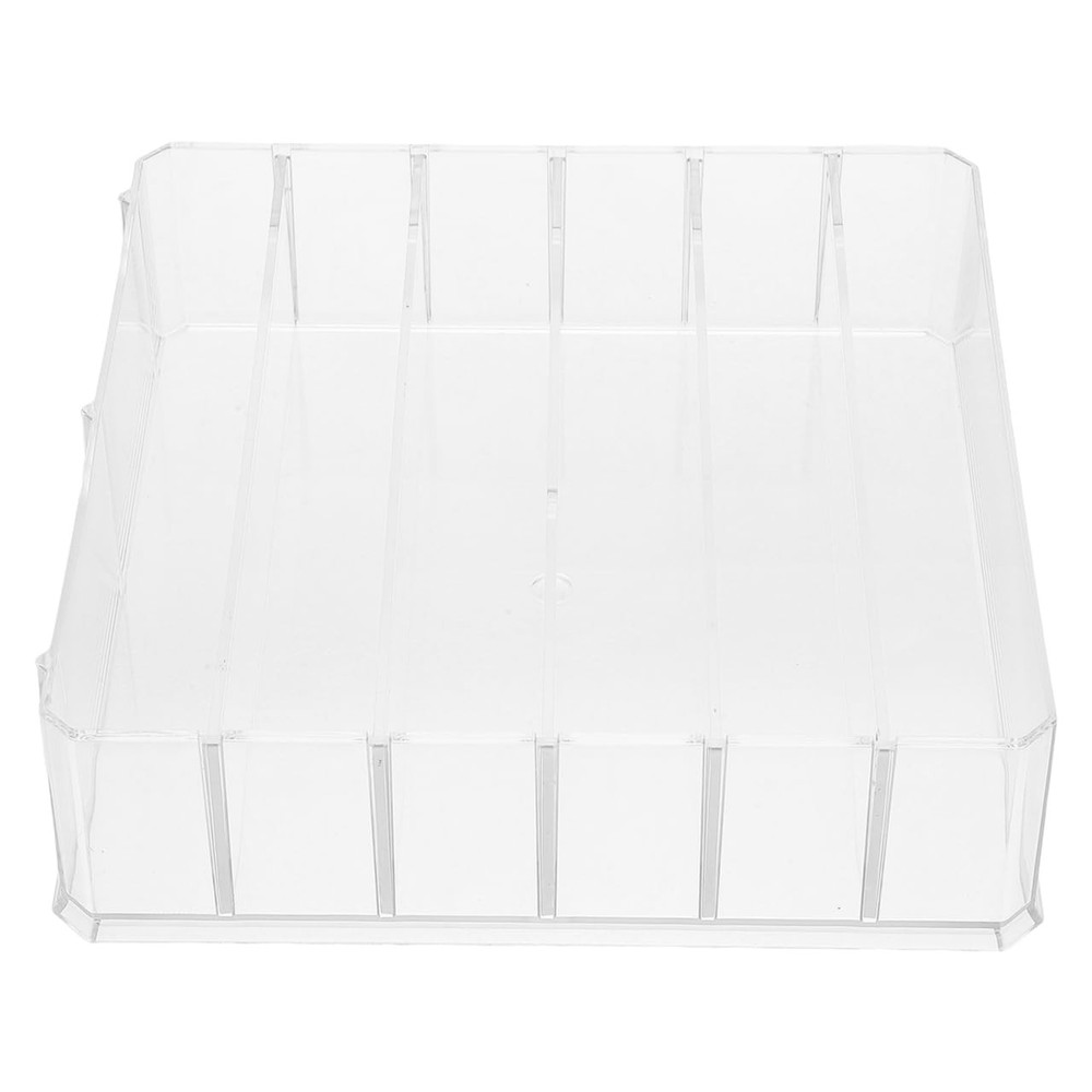 Cash Drawer Tray Clear Acrylic Storage Box 6 Compartments Money Organizer Home
