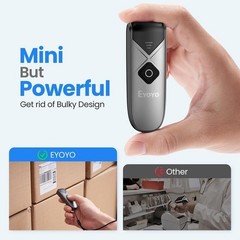 Wireless/Bluetooth/USB Wired QR Code Scanner UPC EAN Inventory Barcode Scanner