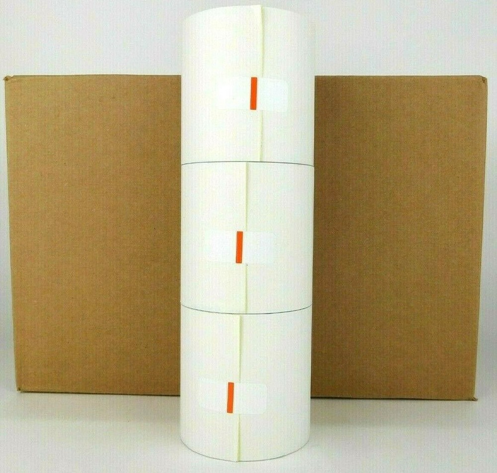 Receipt Label Rolls 2-Ply Dot Matrix 3″ x 3″ Impact White 51579-4005 – 50 Rolls