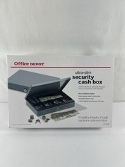 Office Depot Ultra-Slim Cash Box Security Lock 11-1/2 in x 1-7/8 in x 7-3/4 in