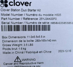 Clover Station System C500 / P500 / H505- Display Terminal Printer