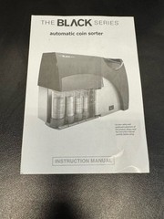 The Black Series 4-Barrel Automatic Coin Sorter Black with Coin Sleeves