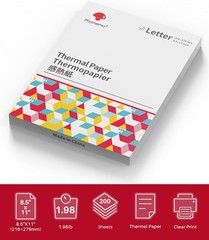 Versatile Biodegradable Thermal Printer Paper – 200 Sheets, 10- Ink Display