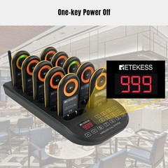 RETEKESS TD169 wireless calling system pager for restaurant PC function 20 Pager