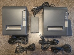 Lot of 5 EPSON TM-T88V M244A Pos USB Thermal Printers 2/5 Have All Cords