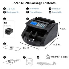 ZZap Bill Value Counter & Counterfeit Detector – Money Cash Currency Machine …