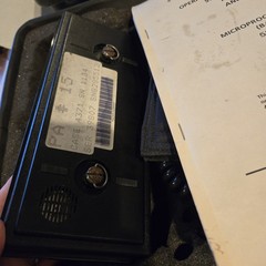 MSI Data Corp Portable Bar Code Reader In Case CY-8537/G With Manual Sept 1988!