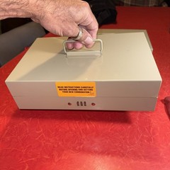 NEW Steel Cash Box MMF Industries 10 Compartment Combination COMBO Lock OPEN BOX