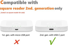 Square Dock for Square Reader 2Nd Generation, Holder Stand for Square Card