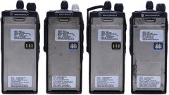 LOT OF 4 MOTOROLA AAH25KDC9AA3AN HANDIE-TALKIE PORTABLE RADIOS NO BATTERIES