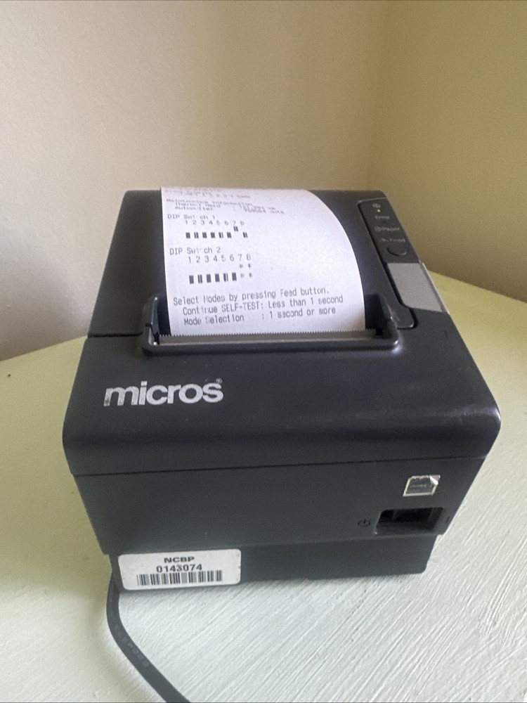 Epson TM T88V M244A USB Ethernet Thermal Receipt Printer Tested POS no Adapter