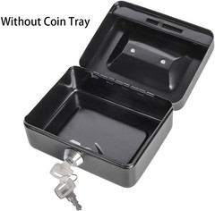 Elegant X-Small Cash Box with Key Lock – Ideal for Coins & Personal Items