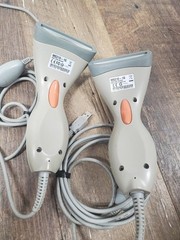X97 ♻ LOT OF 2 – UNITECH MS210-1G BARCODE SCANNER LINEAR IMAGER, BEIGE ♻