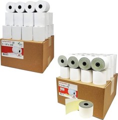 3 1/8″ x 230′ – 32 Rolls + 3″ 2 Ply x 95′ – 32 Rolls,