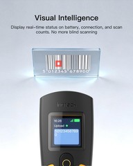 Inateck 2D Wireless Barcode Scanner 1.4 Tft Screen Portable Bluetooth Barcode