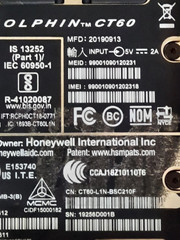 Honeywell CT60 CT60L1N-BSC210F Android 8 Mobile Computer ( No Battery )-TESTED