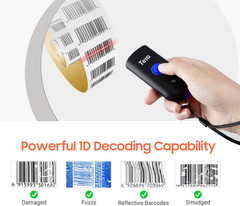 Wireless Barcode Scanner 1D Laser Mini Pocket Waterproof Scanner 3In1 Compatible