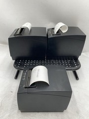 LOT OF 3 Wincor Nixdorf TH230+ Thermal Receipt Printer TESTED WORKS / NO PWR AC