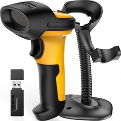 Inateck 1D Barcode Scanner Wireless 2.4GHz Auto Scanning w/ Free Scanner Stand